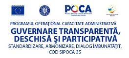 Guvernare transparentă, deschisă și participativă – standardizare, armonizare, dialog îmbunătăți